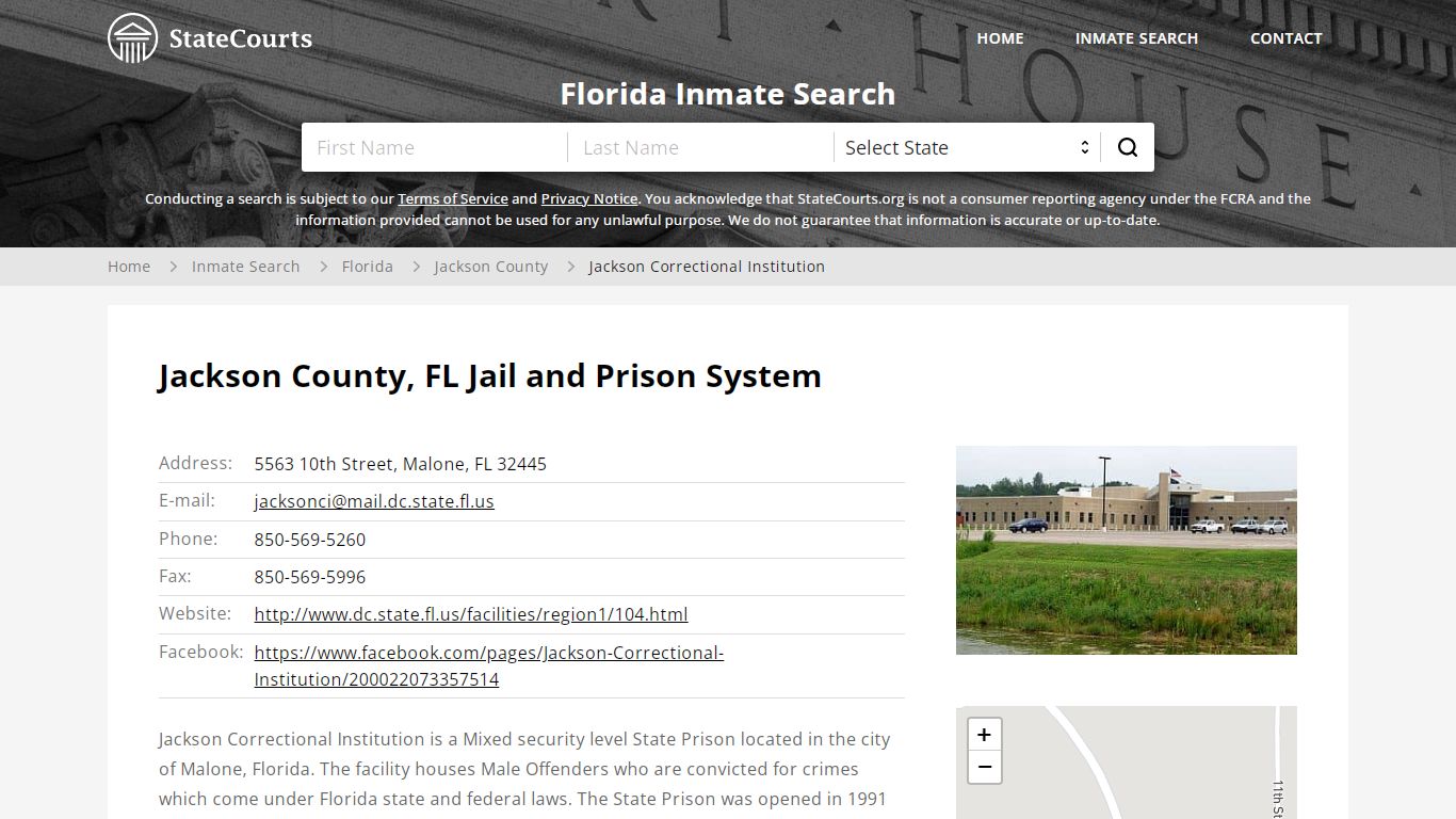 Jackson Correctional Institution Inmate Records Search ...